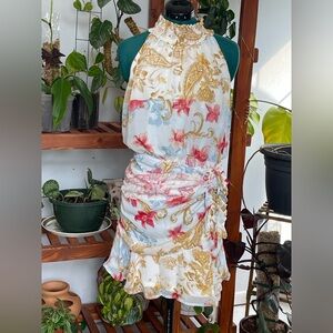 White birch patterned dress